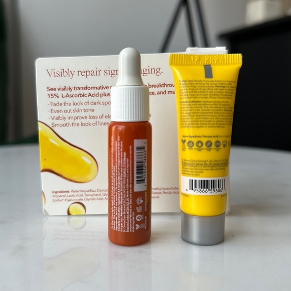 NEW Dr. Dennis Gross Skincare Sunscreen SPF 50 & Vitamin C Lactic 15% Serum - Picture 3 of 3